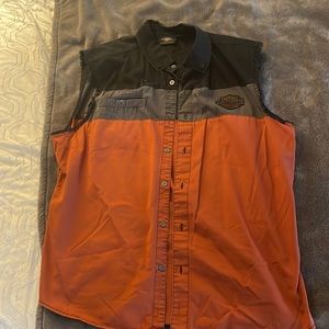 Men’s 2XL sleeveless shirt . Harley Davidson.